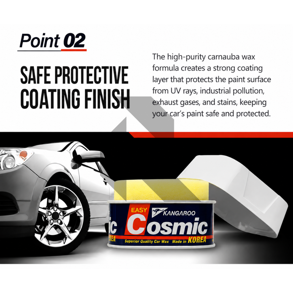 Kangaroo Cosmic Car Wax 200g – Premium Car Body Polish & Long Lasting Shine