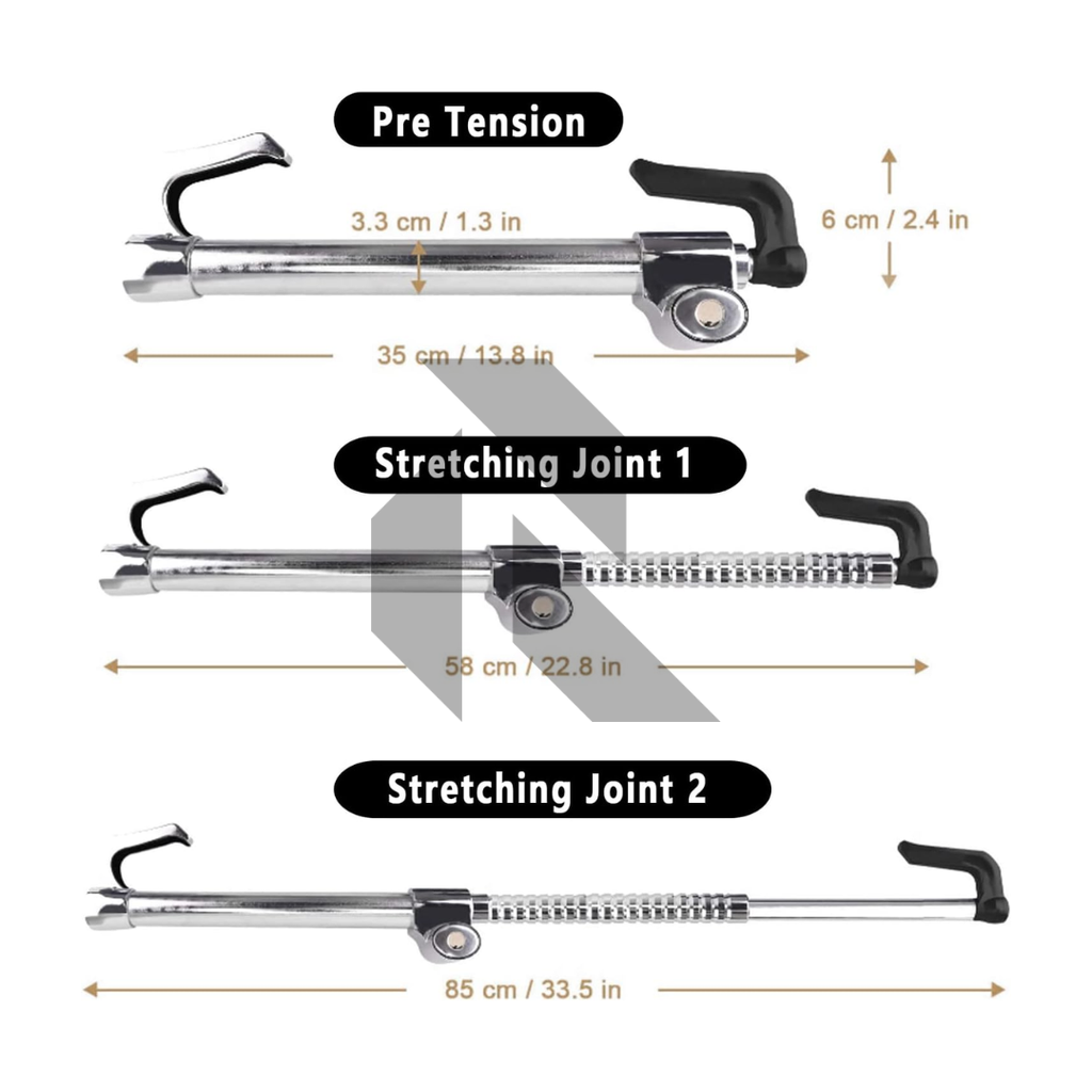 CQ-Legend Retractable Steering Wheel Lock & Adjustable Brake Lock Bar – Universal Car Anti-Theft Security Lock