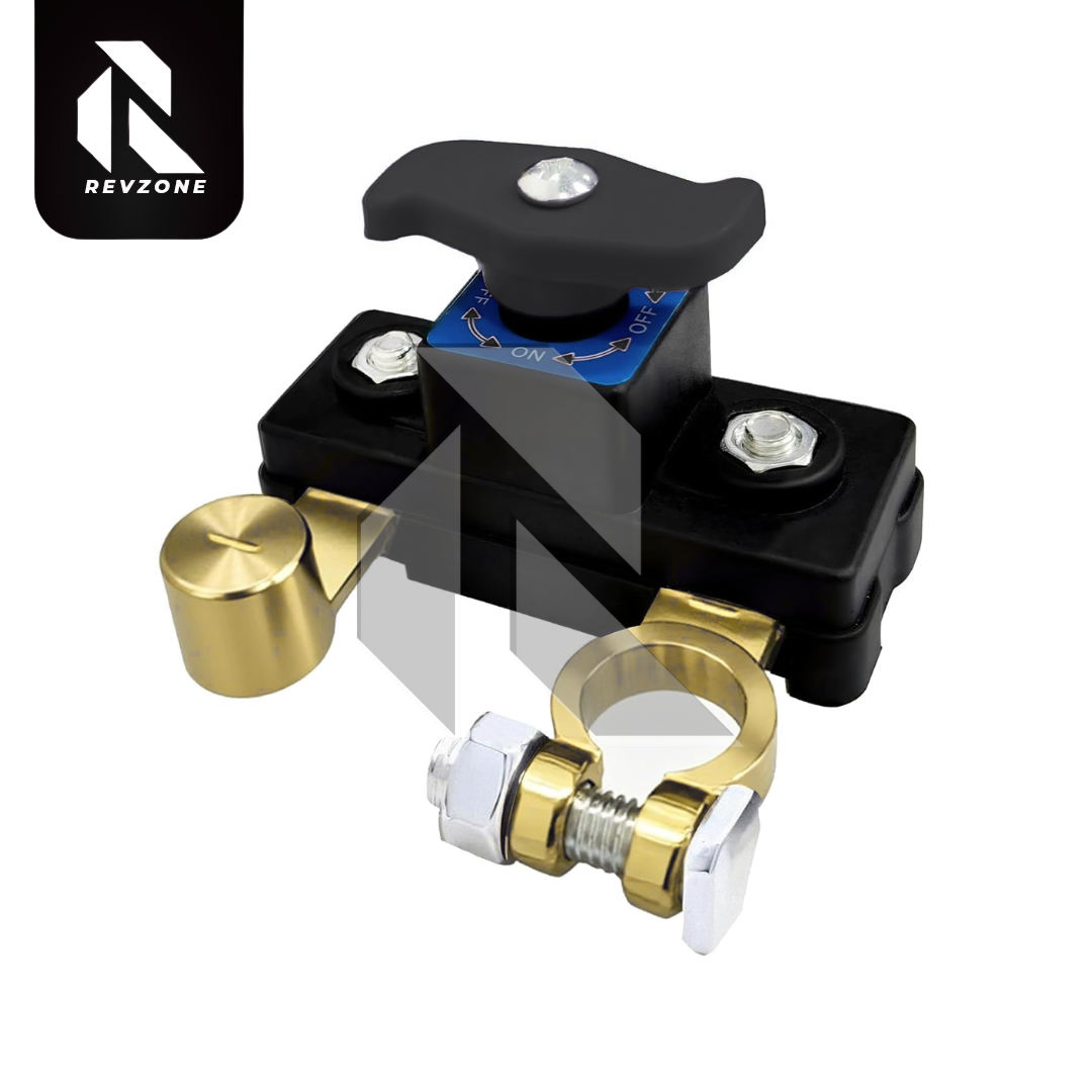 Heavy Duty Copper Car Battery Disconnect Switch 12V-24V – Manual Power Cut Off Battery Isolator