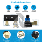 Heavy Duty Copper Car Battery Disconnect Switch 12V-24V – Manual Power Cut Off Battery Isolator
