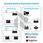 Heavy Duty Copper Car Battery Disconnect Switch 12V-24V – Manual Power Cut Off Battery Isolator
