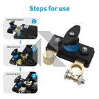 Heavy Duty Copper Car Battery Disconnect Switch 12V-24V – Manual Power Cut Off Battery Isolator