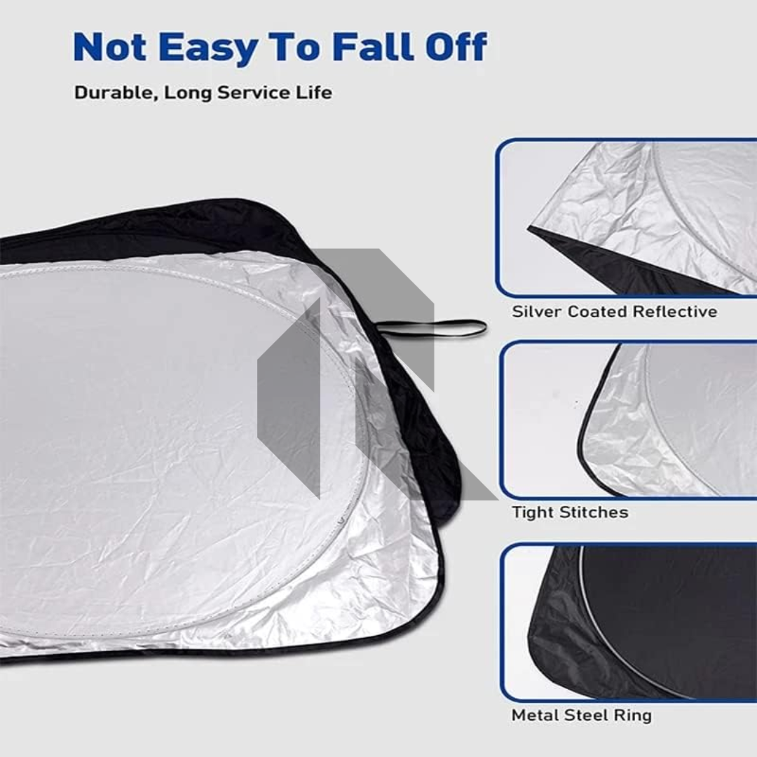 Universal Car Windshield Sun Shade – Foldable UV Protection Sunshade Cover