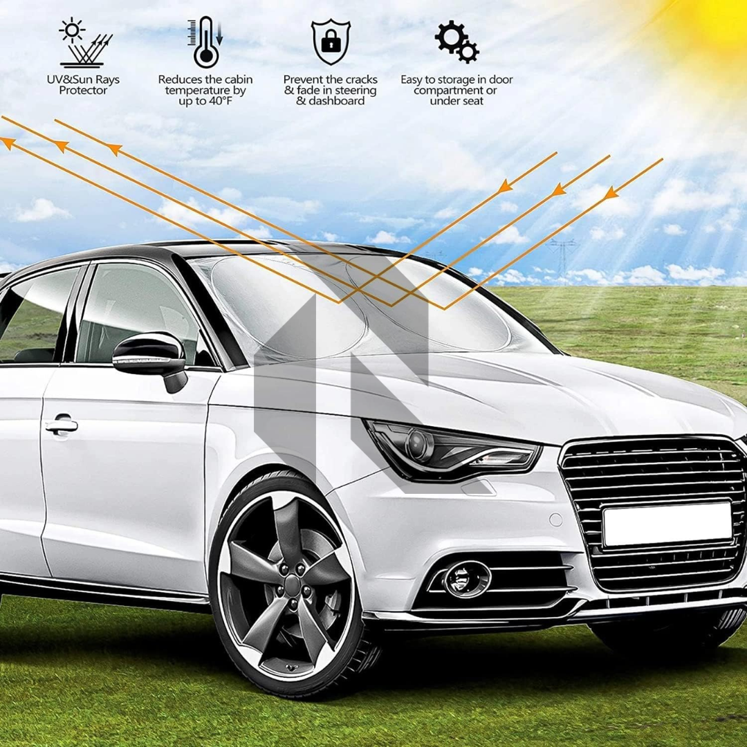 Universal Car Windshield Sun Shade – Foldable UV Protection Sunshade Cover Secondary image