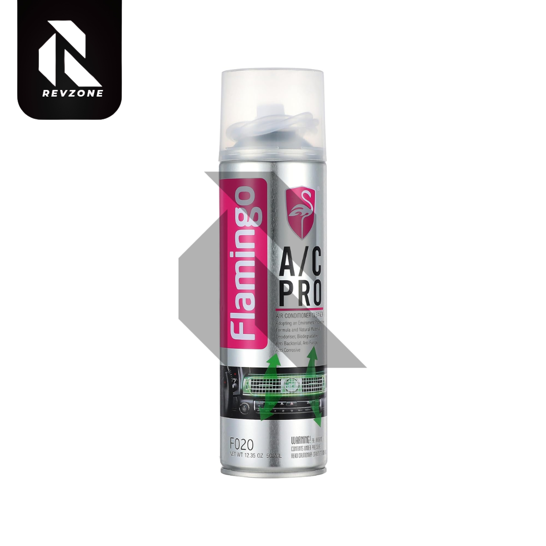 Flamingo A/C Pro Air Conditioner Foam Cleaner Spray 500ml – Car AC Cleaning & Deodorizing Foam
