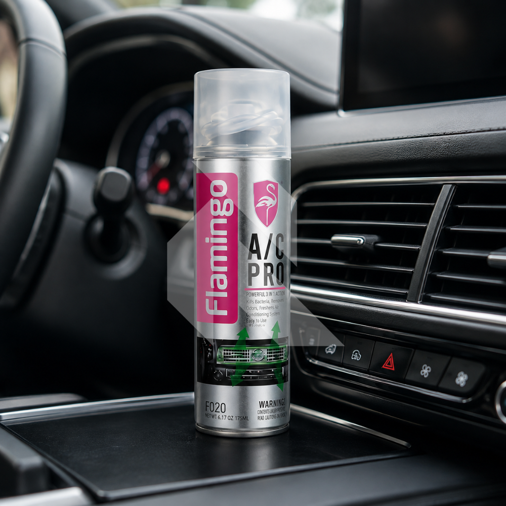 Flamingo A/C Pro Air Conditioner Foam Cleaner Spray 500ml – Car AC Cleaning & Deodorizing Foam