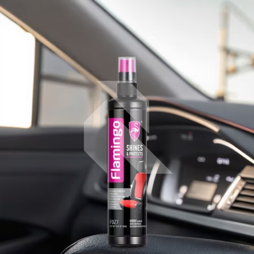 Flamingo Shine & Protectant Spray 295ml – Interior Plastic, Vinyl & Rubber Protectant