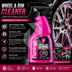 Flamingo Wheel & Rim Cleaner 500ml – Iron Remover Purple Reaction Wheel Cleaner for Alloy Wheels