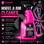 Flamingo Wheel & Rim Cleaner 500ml – Iron Remover Purple Reaction Wheel Cleaner for Alloy Wheels
