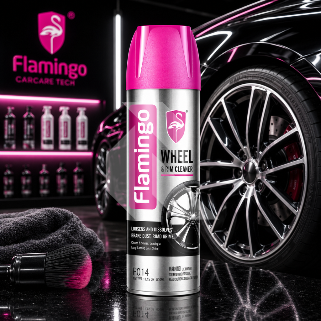 Flamingo Wheel & Rim Cleaner 500ml – Alloy Wheel Cleaner Spray for Brake Dust & Road Grime Removal