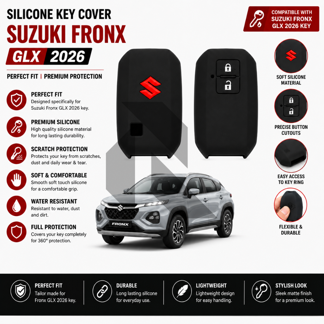 Suzuki Fronx GLX 2026 Silicone Key Cover – Premium Soft Protective Key Case Main image