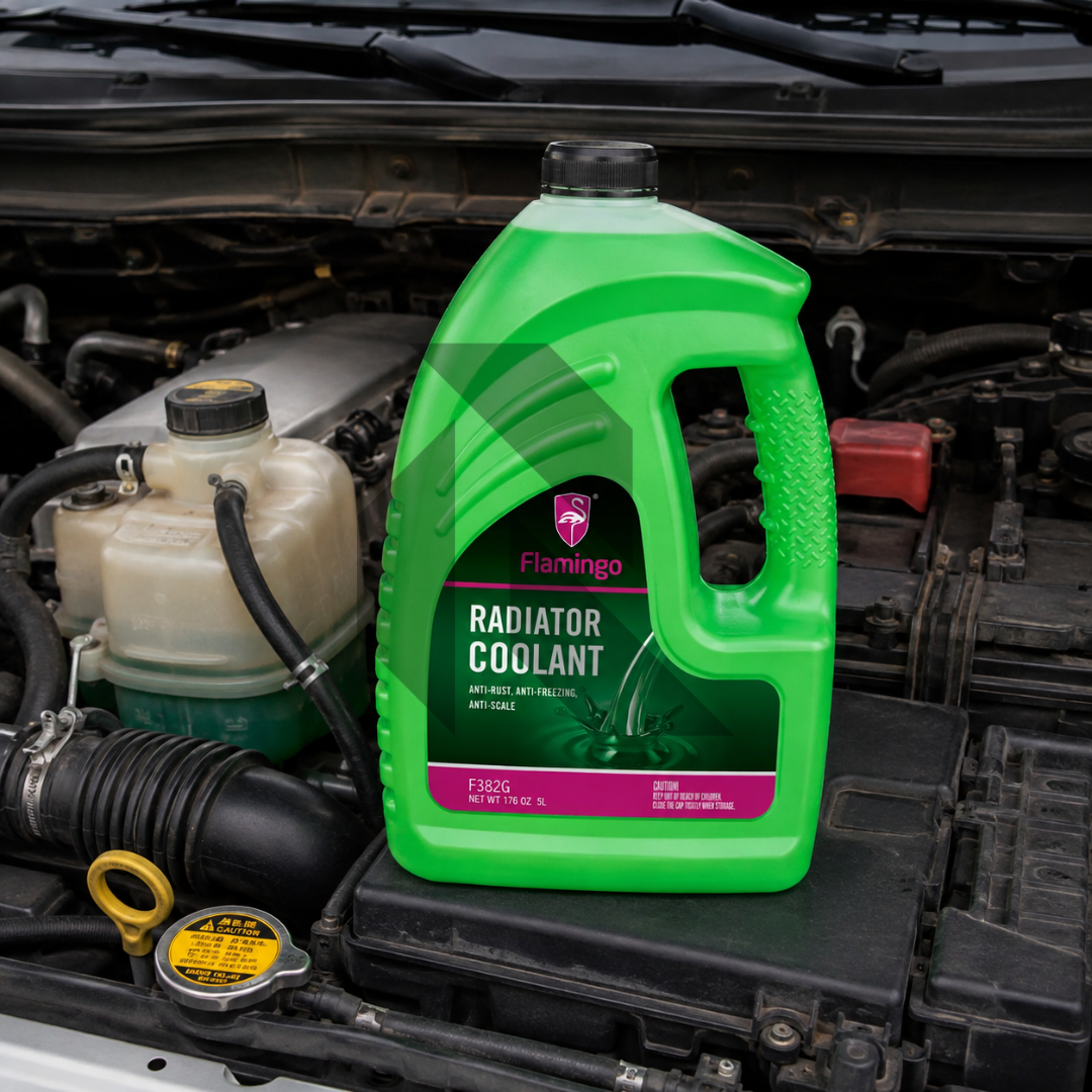 Flamingo Radiator Coolant Green 5L – Ready to Use Engine Coolant