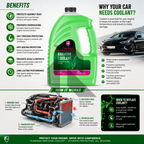 Flamingo Radiator Coolant Green 5L – Ready to Use Engine Coolant