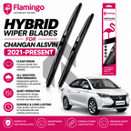 Flamingo Hybrid Wiper Blades for Changan Alsvin – Premium All-Weather Windshield Wipers