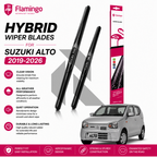 Flamingo Hybrid Wiper Blades for Suzuki Alto 2019-2026 – Premium All-Weather Windshield Wipers