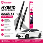 Flamingo Hybrid Wiper Blades for Toyota Corolla 2015-2026 – Premium All-Weather Windshield Wipers