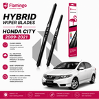 Flamingo Hybrid Wiper Blades for Honda City 2009-2021 – Premium All-Weather Windshield Wipers