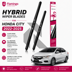Flamingo Hybrid Wiper Blades for Honda City 2022-2025 – Premium All-Weather Windshield Wipers
