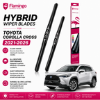 Flamingo Hybrid Wiper Blades for Toyota Corolla Cross 2021-2024 – Premium All-Weather