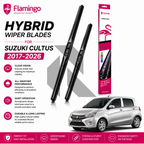 Flamingo Hybrid Wiper Blades for Suzuki Cultus 2017-2026 – Premium All-Weather Windshield Wipers
