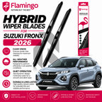 Flamingo Hybrid Wiper Blades for Suzuki Fronx 2026 – Premium All-Weather Windshield Wipers