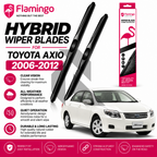 Flamingo Hybrid Wiper Blades for Toyota Axio 2006-2012 – Premium All-Weather Windshield Wipers