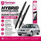 Flamingo Hybrid Wiper Blades for Suzuki Cultus 2000-2016 – Premium All-Weather Windshield Wipers