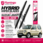 Flamingo Hybrid Wiper Blades for Suzuki Jimny 1998-2018 – Premium All-Weather Windshield Wipers