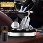 Rotating Golf Ball Solar Car Air Freshener – Creative Solar Powered Dashboard Aromatherapy Diffuser