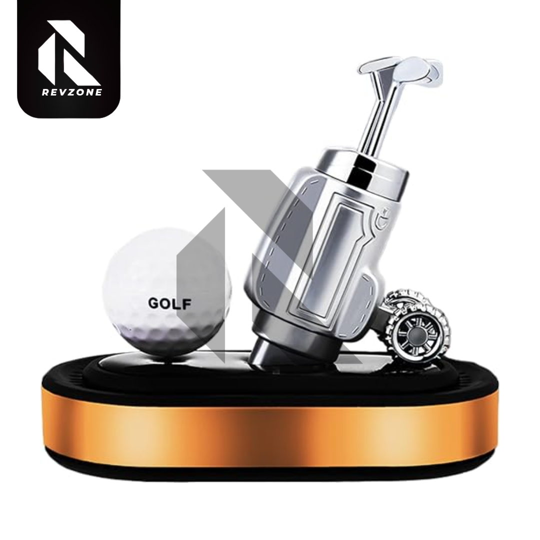 Rotating Golf Ball Solar Car Air Freshener – Creative Solar Powered Dashboard Aromatherapy Diffuser