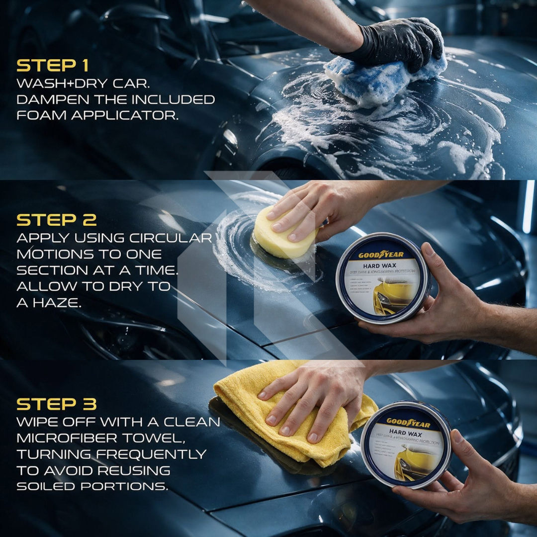 Goodyear Hard Wax 300G – Deep Shine & Long-Lasting Paint Protection Car Wax