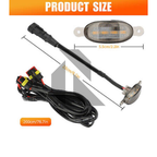 4 Pieces Car Grill LED Lights Daytime Running Lights 12V – Universal Fit for Cars, SUVs & Trucks