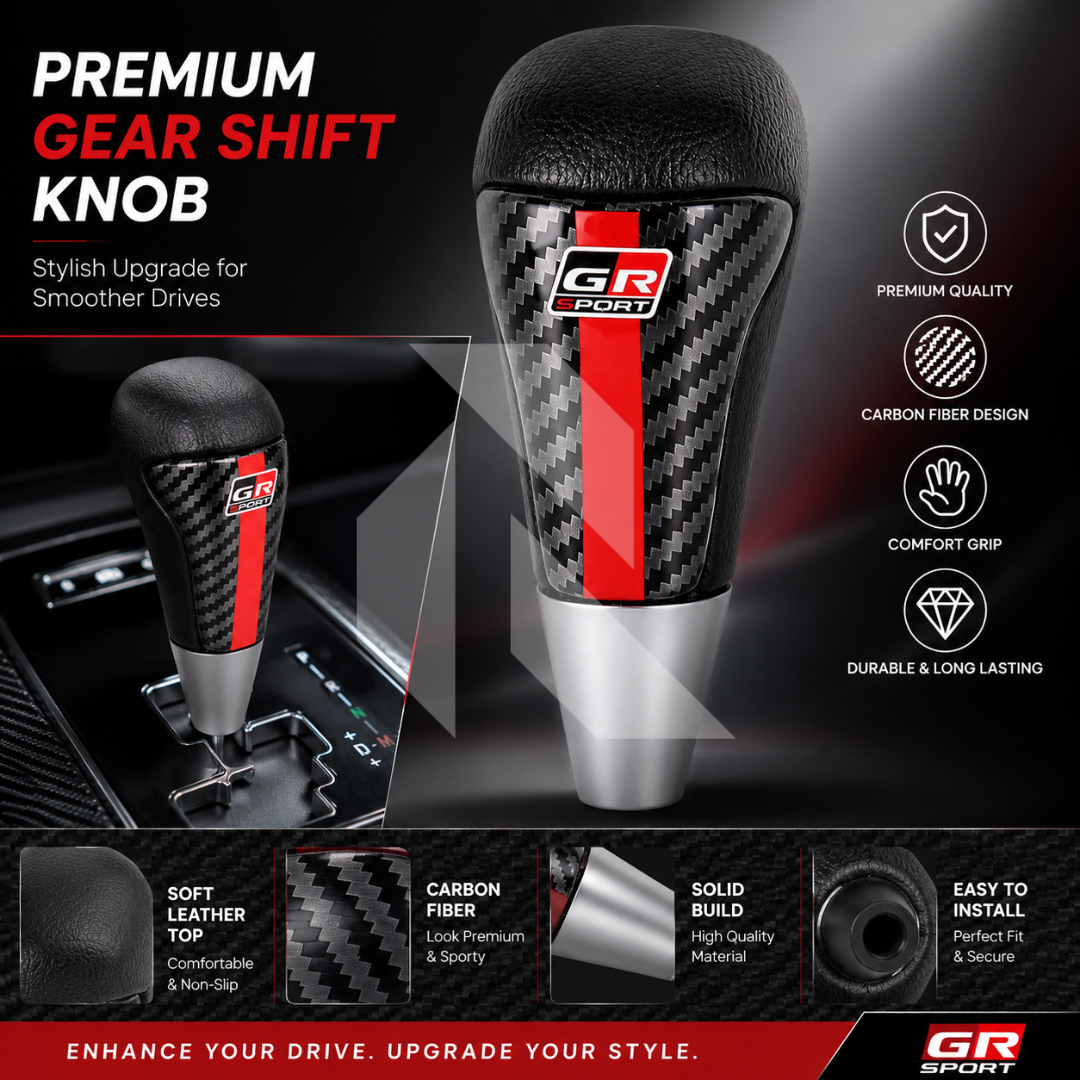 GR Sport Automatic Gear Shift Knob – Universal Carbon Fiber