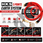 HKS Universal 5 Points Earth System Grounding Wire Cable Kit – Engine Ground Wire