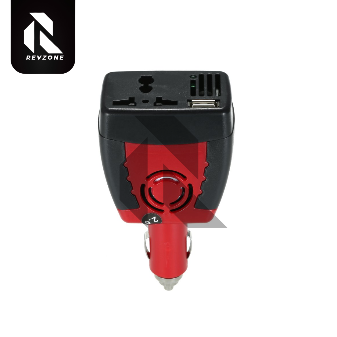 150W DC 12V to AC 220V Car Power Inverter – Auto Voltage Converter Cigarette Lighter Adapter