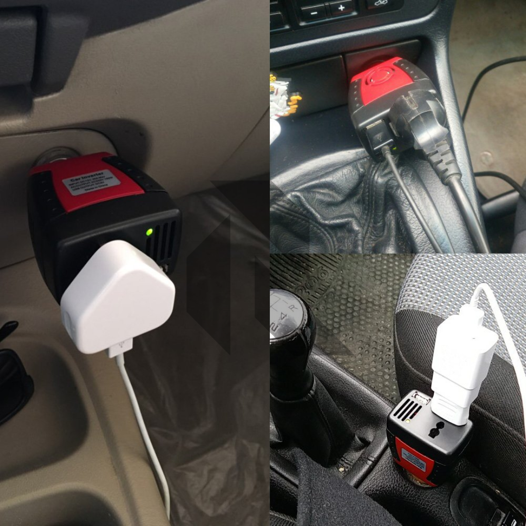 150W DC 12V to AC 220V Car Power Inverter – Auto Voltage Converter Cigarette Lighter Adapter