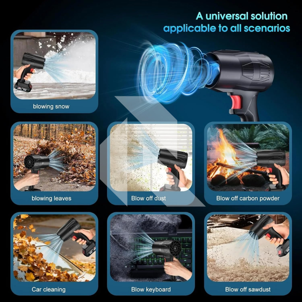 Violent Fan 48V Cordless Handheld Air Blower with Battery – Powerful Suction Portable Multi-Purpose