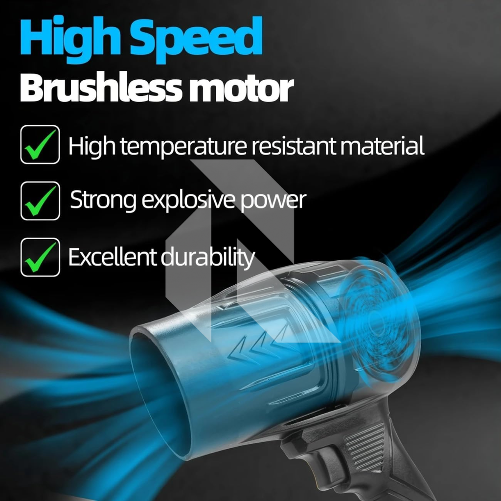 Violent Fan 48V Cordless Handheld Air Blower with Battery – Powerful Suction Portable Multi-Purpose