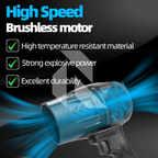 Violent Fan 48V Cordless Handheld Air Blower with Battery – Powerful Suction Portable Multi-Purpose