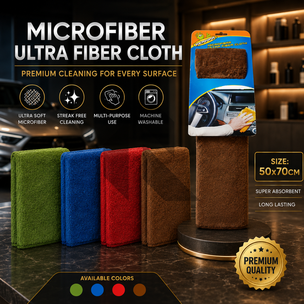 KERAIRA Plush Microfiber Towel 50x70cm – Ultra Soft & High Absorbency Cleaning Cloth