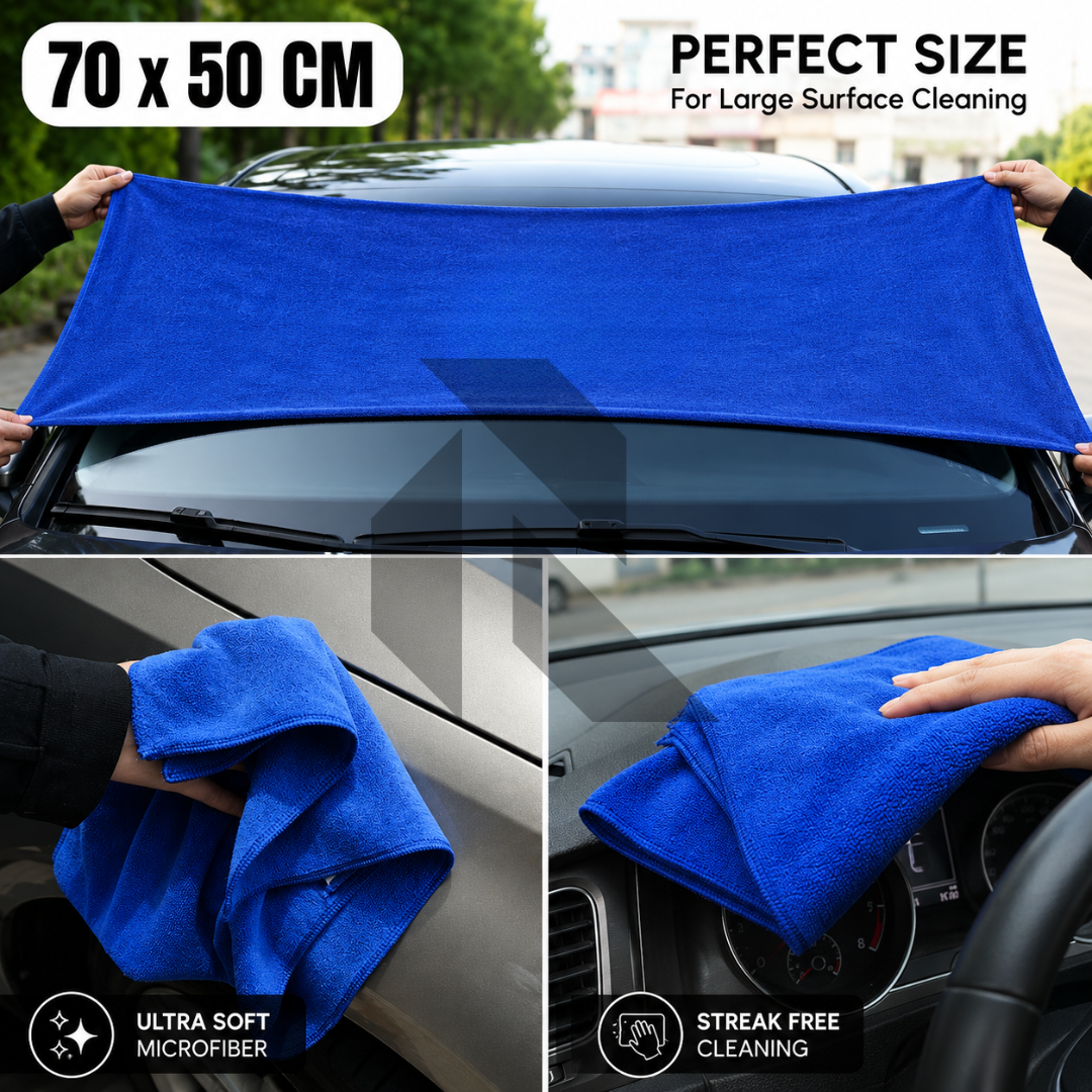 KERAIRA Plush Microfiber Towel 50x70cm – Ultra Soft & High Absorbency Cleaning Cloth