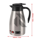 12V Portable Electric Car Kettle 1300ML – Travel Heating Water Boiler for Car