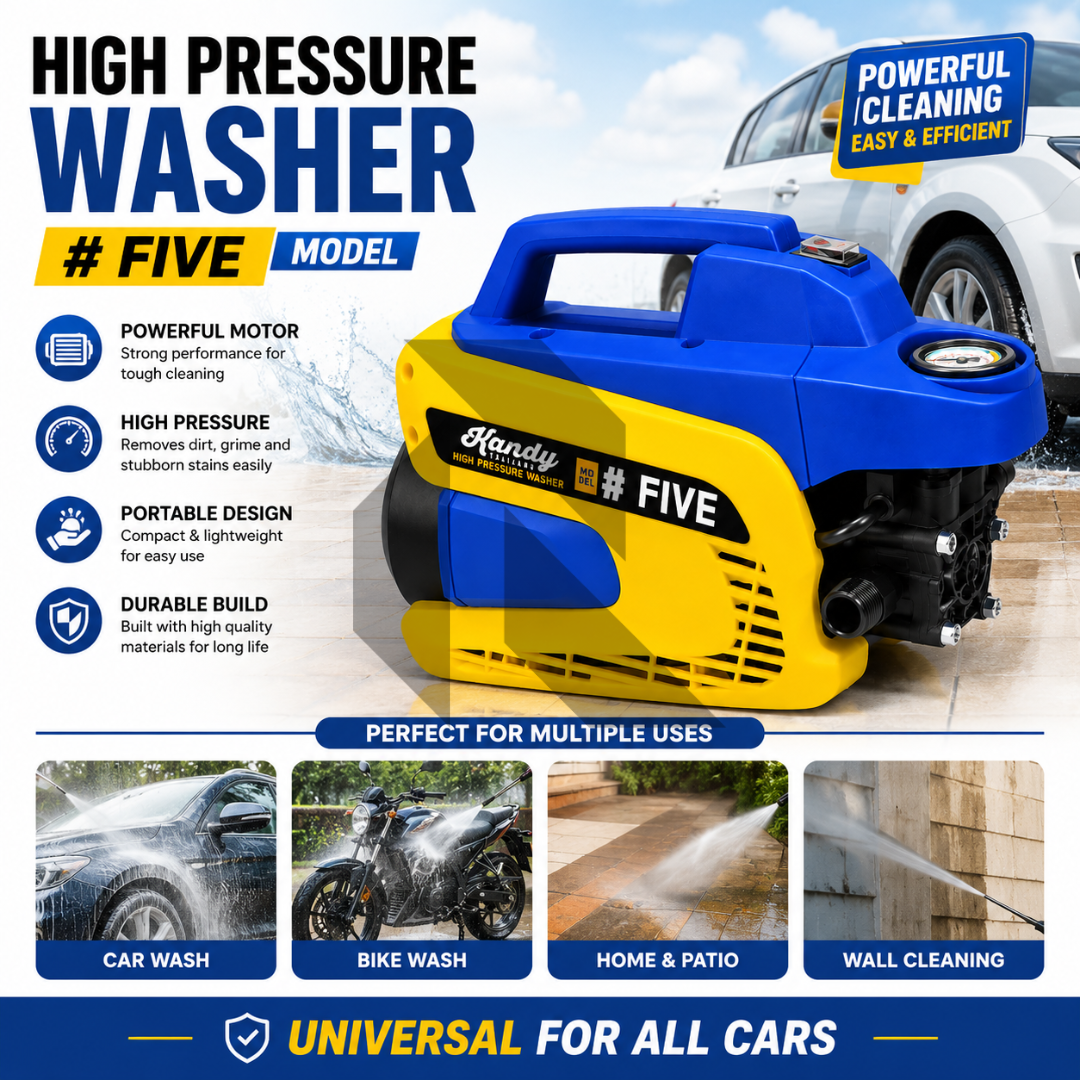 Kandy Thailand #5 High Pressure Washer 170 Bar 8.8L/min | Free 100ML Shampoo & Microfiber Towel