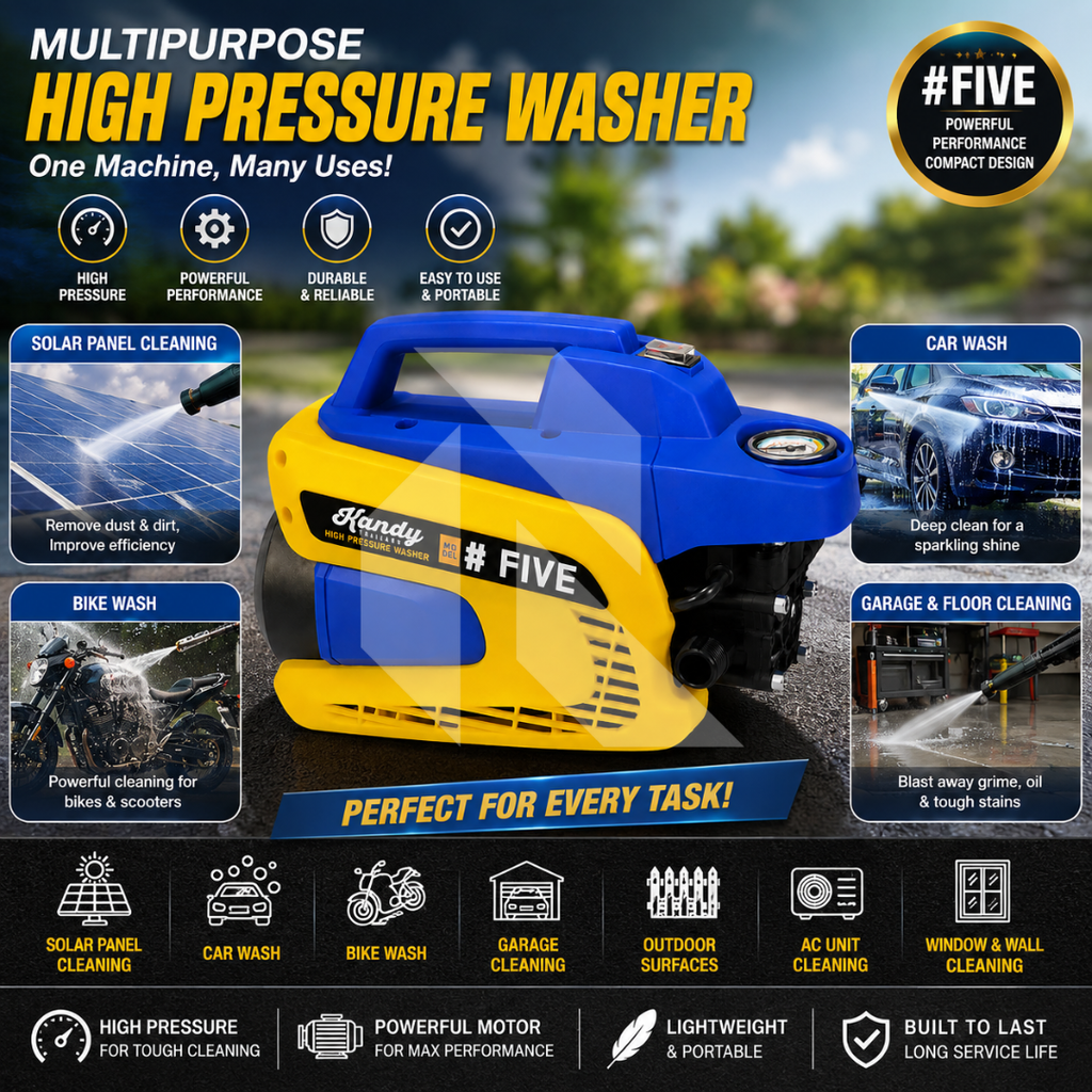 Kandy Thailand #5 High Pressure Washer 170 Bar 8.8L/min | Free 100ML Shampoo & Microfiber Towel