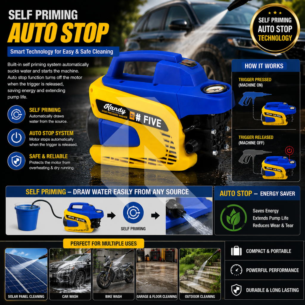 Kandy Thailand #5 High Pressure Washer 170 Bar 8.8L/min | Free 100ML Shampoo & Microfiber Towel
