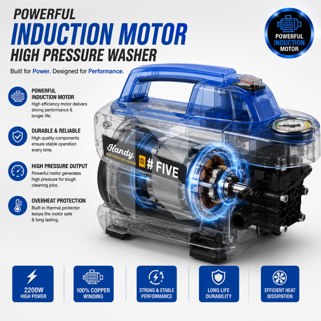 Kandy Thailand #5 High Pressure Washer 170 Bar 8.8L/min | Free 100ML Shampoo & Microfiber Towel