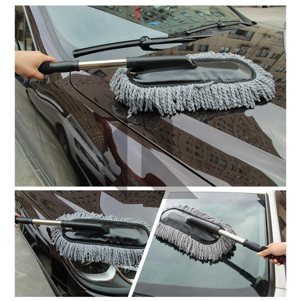 Car Duster Brush – Multipurpose Car Wash Brush Non-Scratchable Microfiber with Long Extendable Handle