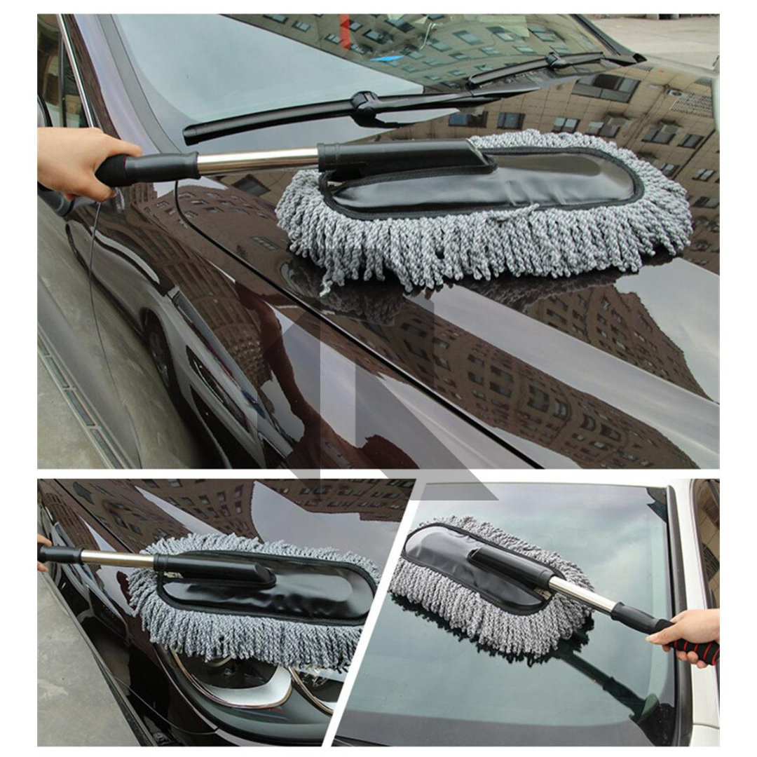 Car Duster Brush – Multipurpose Car Wash Brush Non-Scratchable Microfiber with Long Extendable Handle