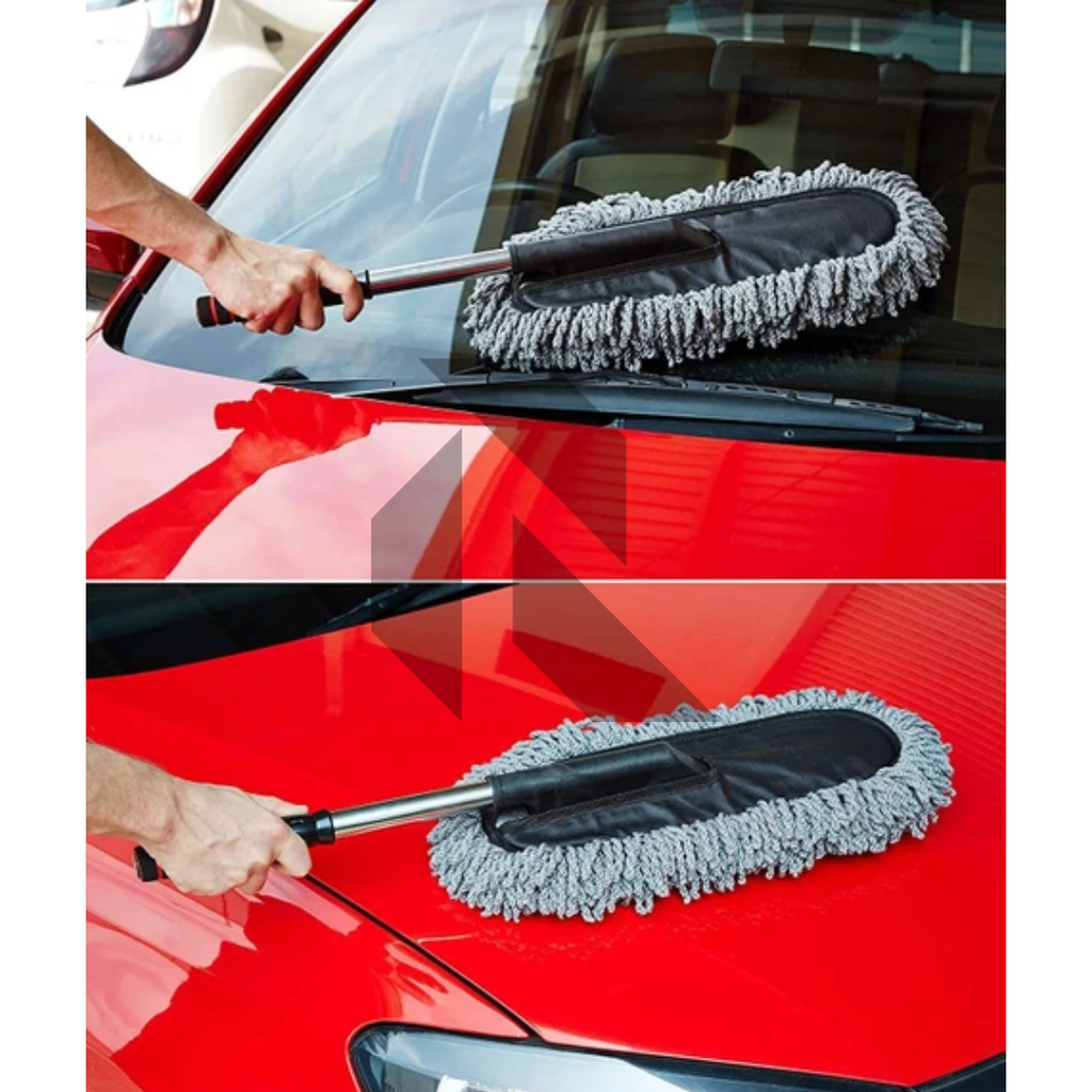 Car Duster Brush – Multipurpose Car Wash Brush Non-Scratchable Microfiber with Long Extendable Handle