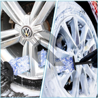 Car & Bike Tyre Cleaning Microfiber Brush – Wheel Rim Detailing Brush for Deep Cleaning